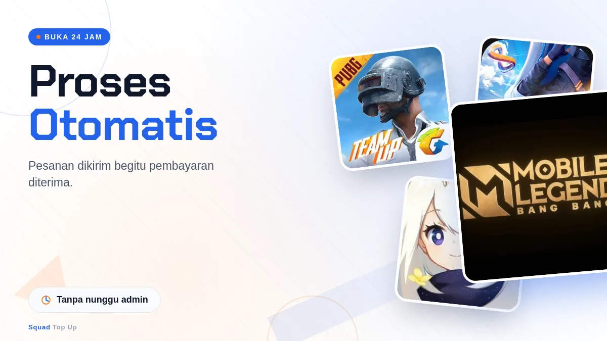 Proses otomatis, buka 24 jam