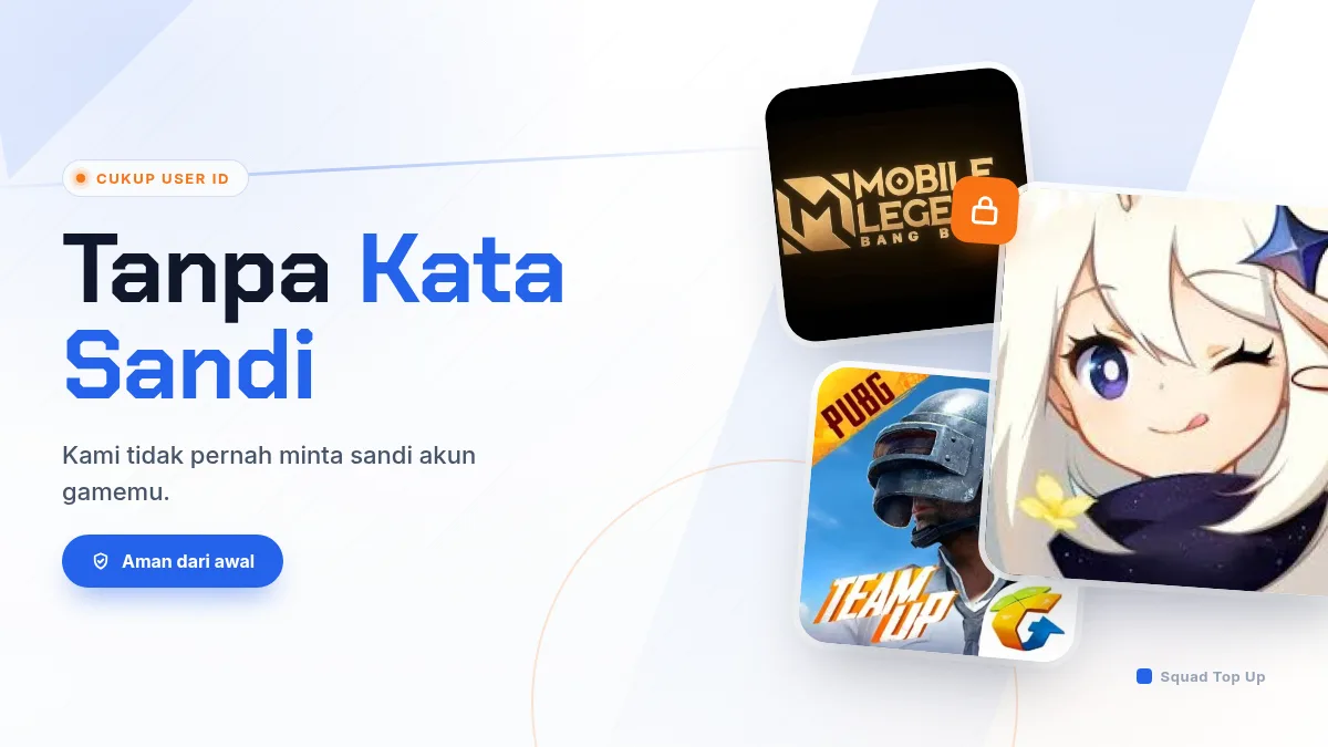 Tanpa kata sandi akun game, cukup User ID