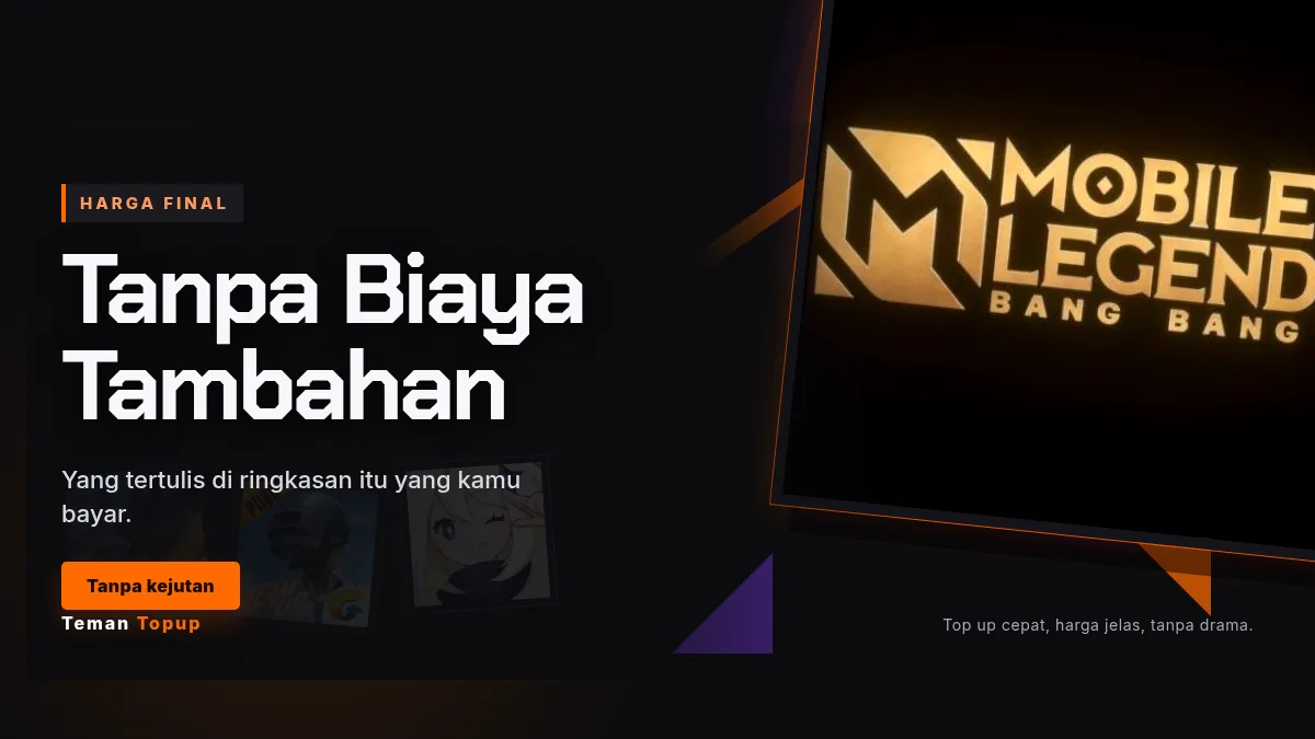 Harga final, tanpa biaya tambahan di halaman bayar
