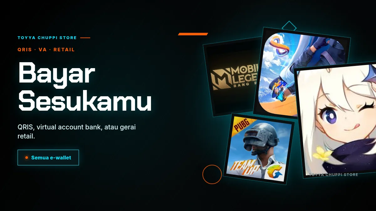 Bayar pakai QRIS, virtual account, atau gerai retail