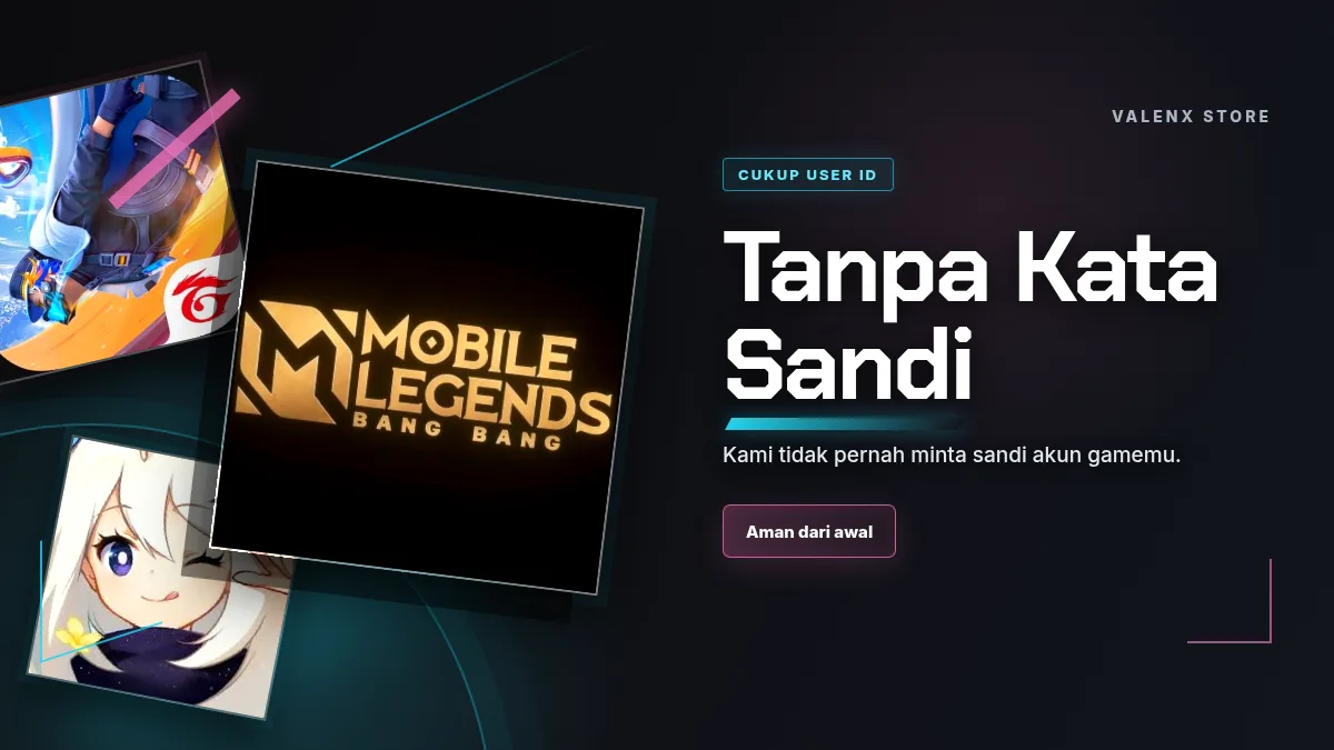 Tanpa kata sandi akun game, cukup User ID