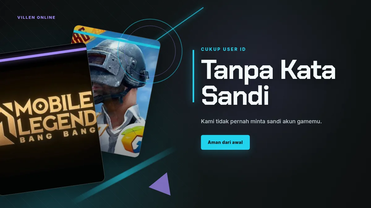 Tanpa kata sandi akun game, cukup User ID