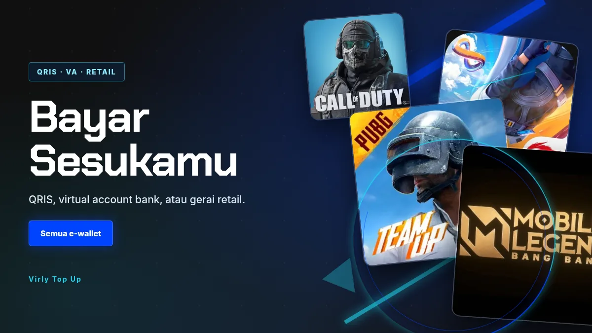 Bayar pakai QRIS, virtual account, atau gerai retail