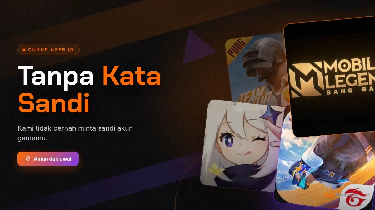 Tanpa kata sandi akun game, cukup User ID