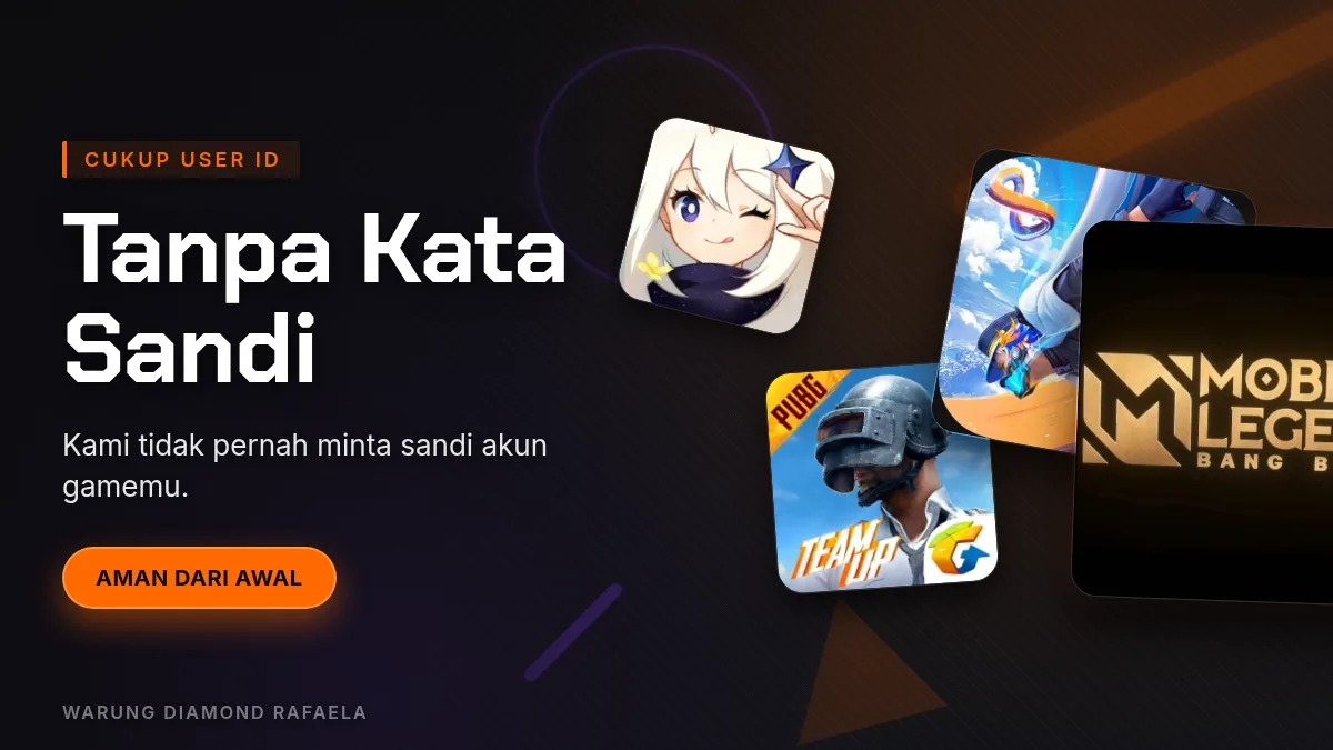 Tanpa kata sandi akun game, cukup User ID