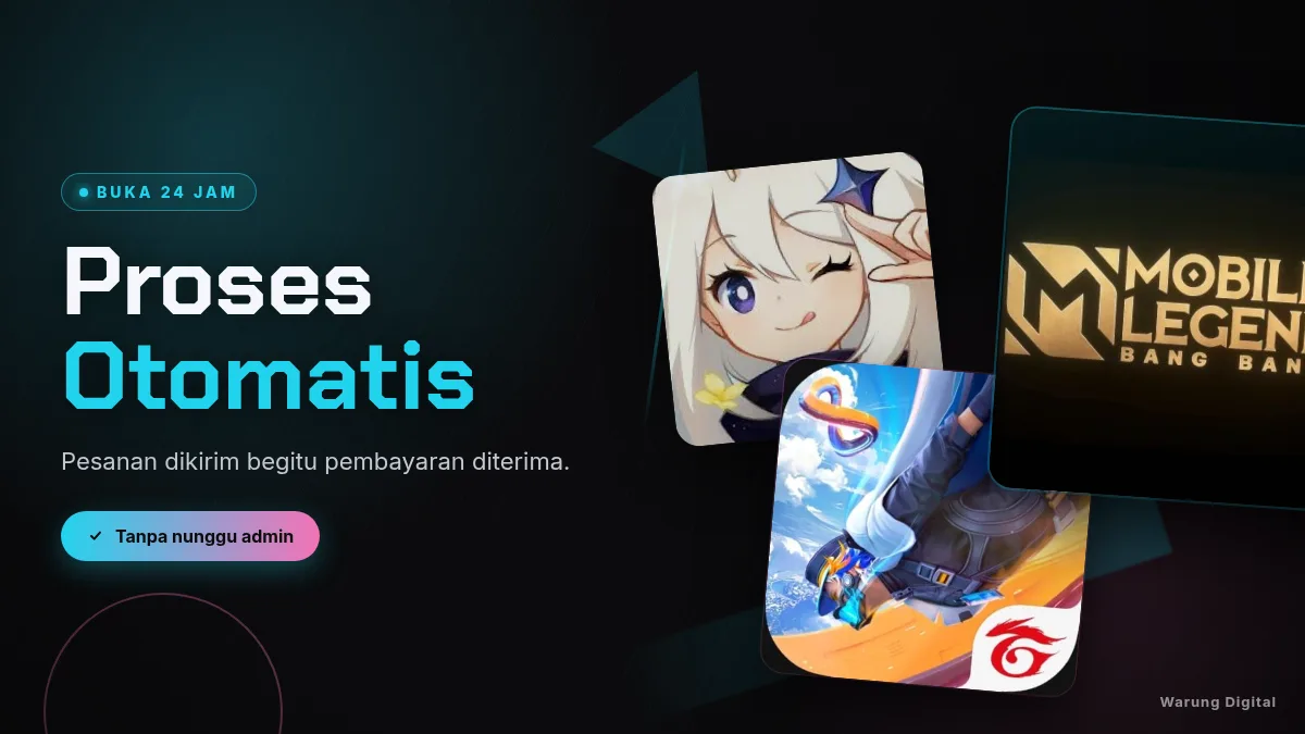 Proses otomatis, buka 24 jam