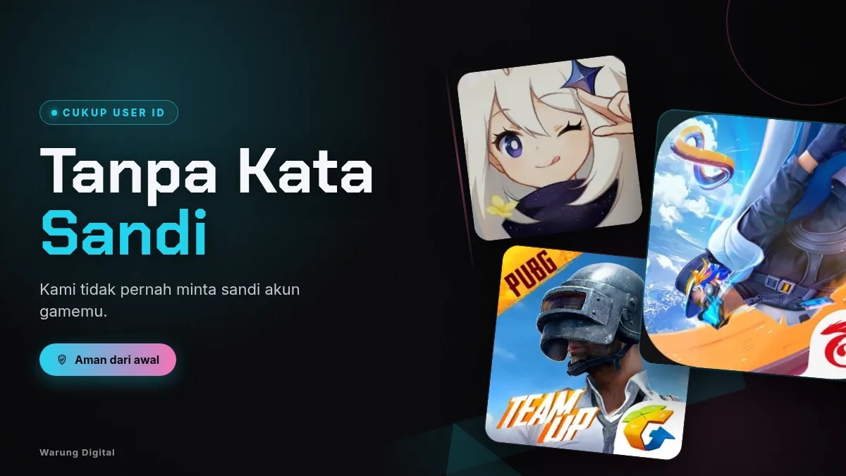 Tanpa kata sandi akun game, cukup User ID