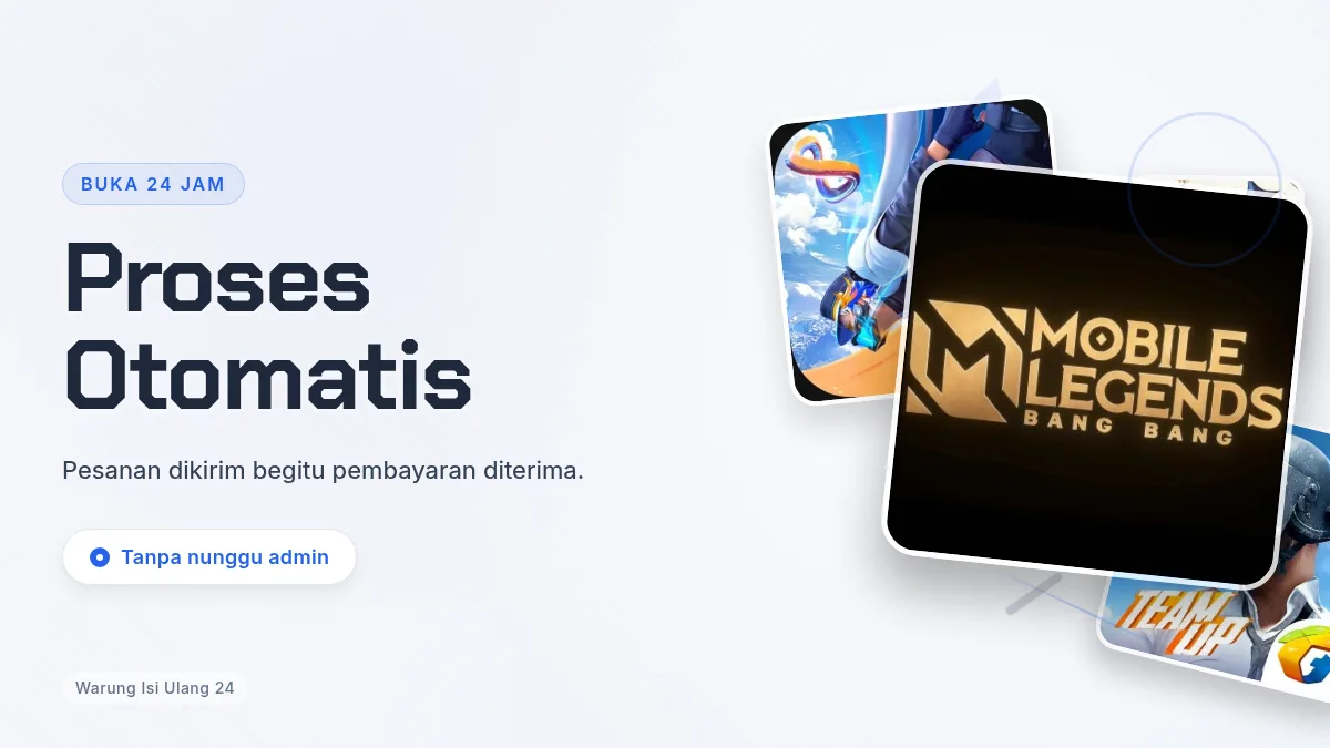 Proses otomatis, buka 24 jam