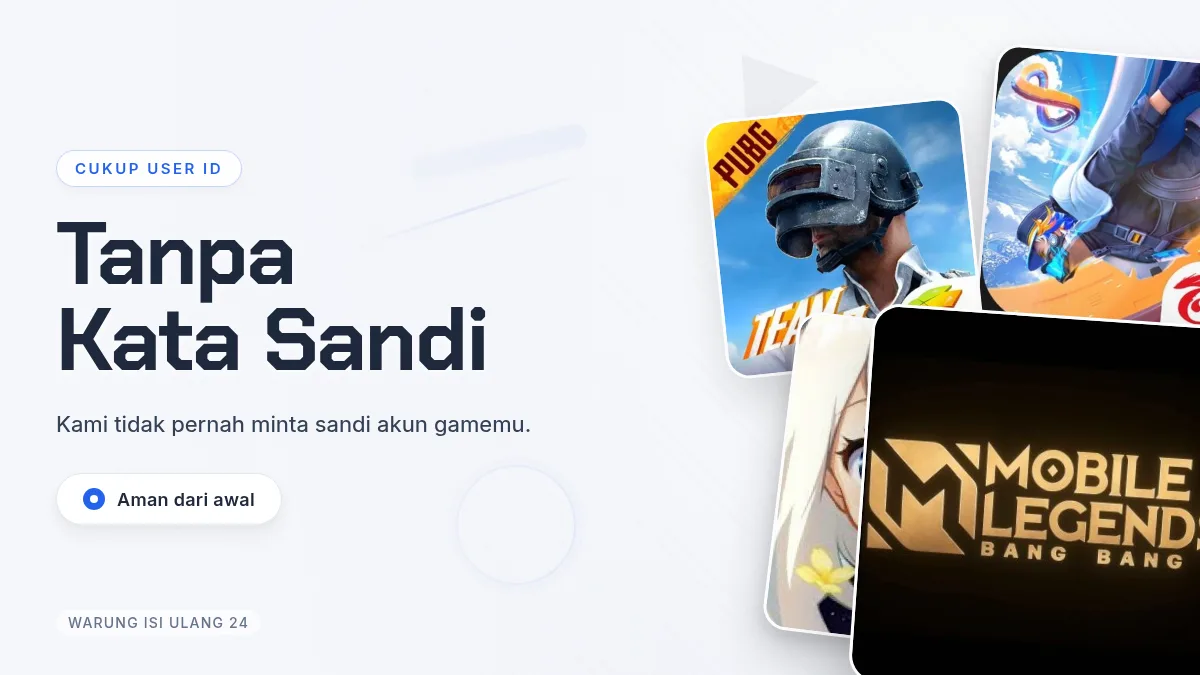 Tanpa kata sandi akun game, cukup User ID