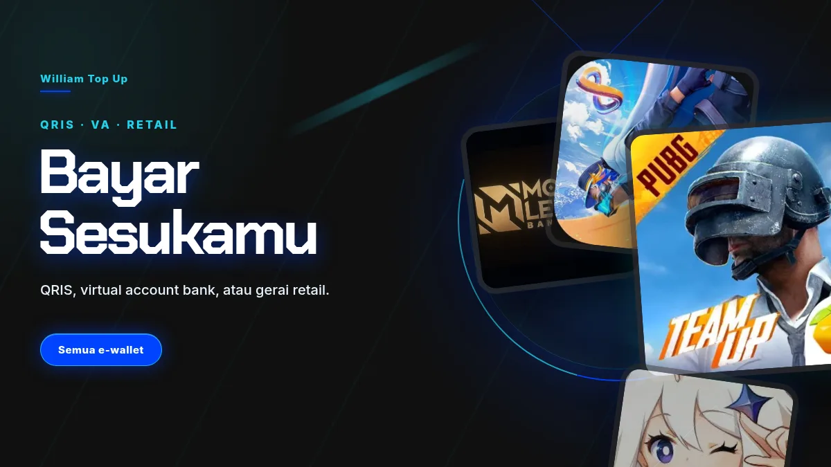 Bayar pakai QRIS, virtual account, atau gerai retail