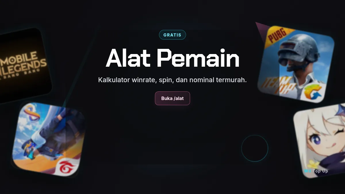 Alat pemain: kalkulator winrate, spin, dan nominal