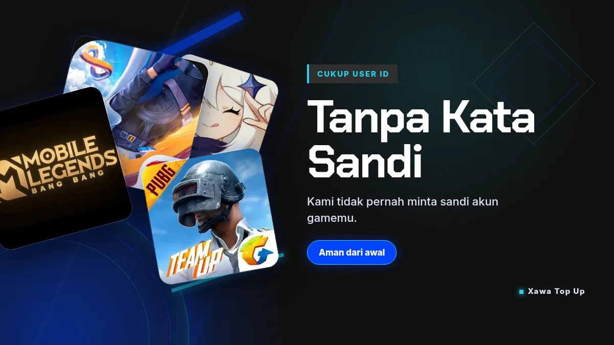 Tanpa kata sandi akun game, cukup User ID