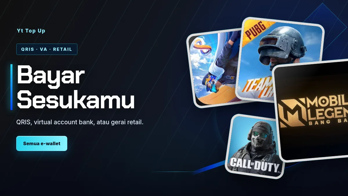 Bayar pakai QRIS, virtual account, atau gerai retail
