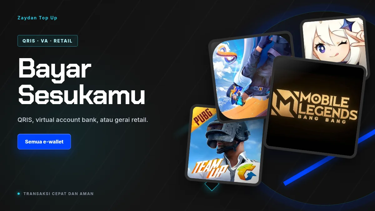 Bayar pakai QRIS, virtual account, atau gerai retail