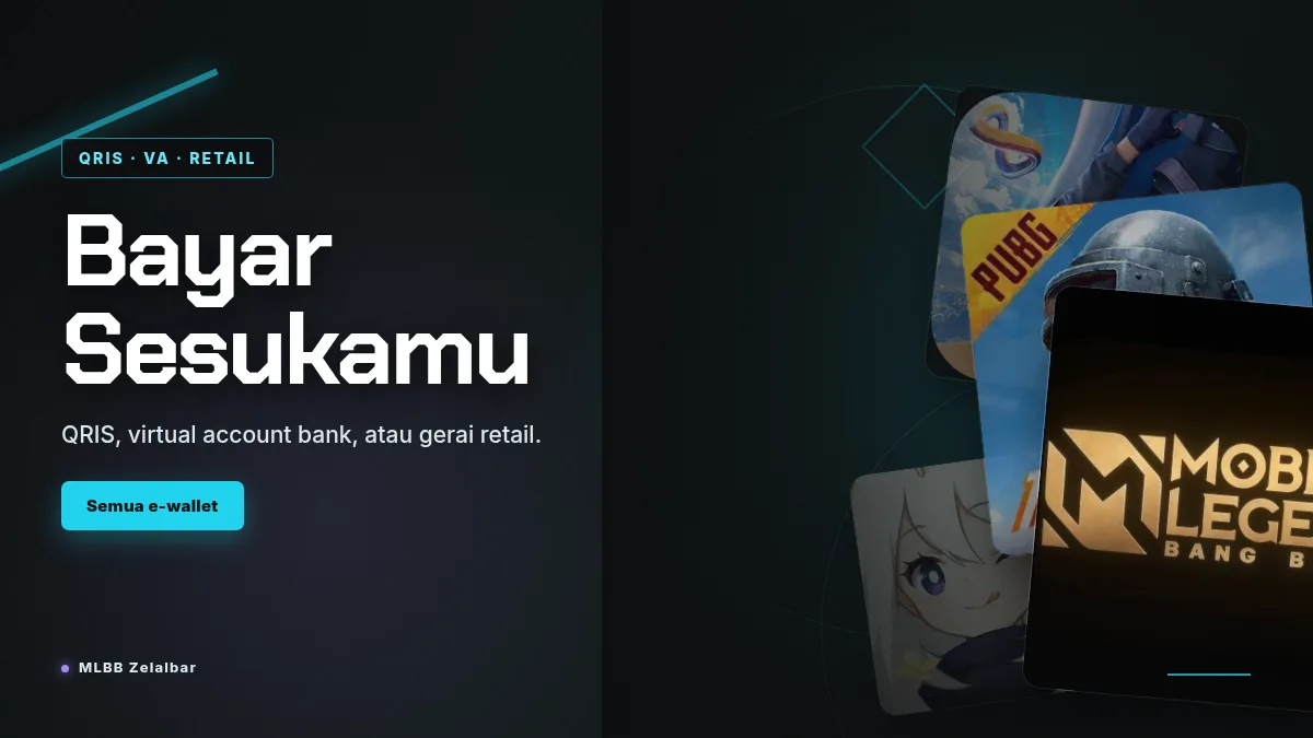 Bayar pakai QRIS, virtual account, atau gerai retail