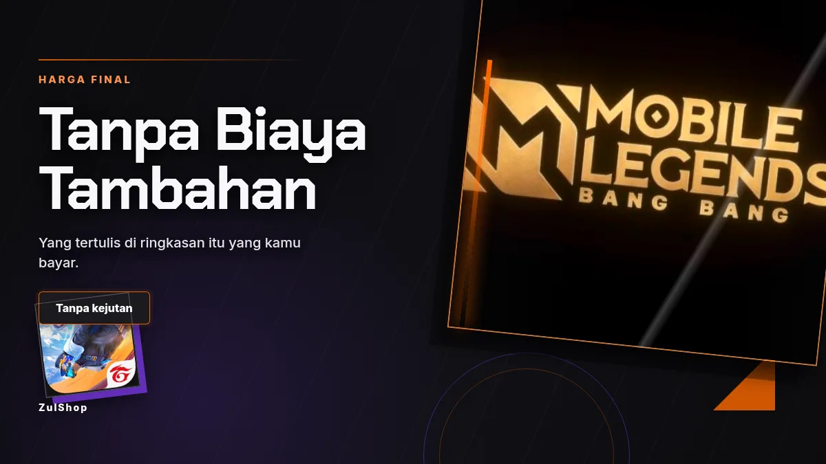 Harga final, tanpa biaya tambahan di halaman bayar