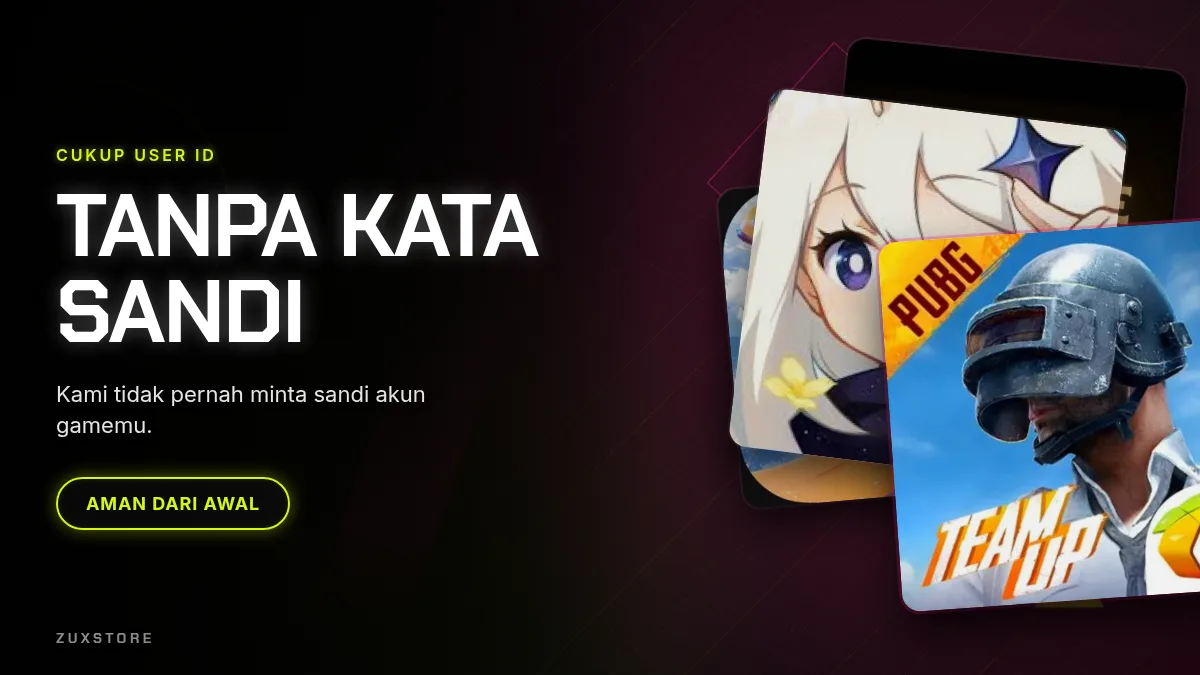 Tanpa kata sandi akun game, cukup User ID
